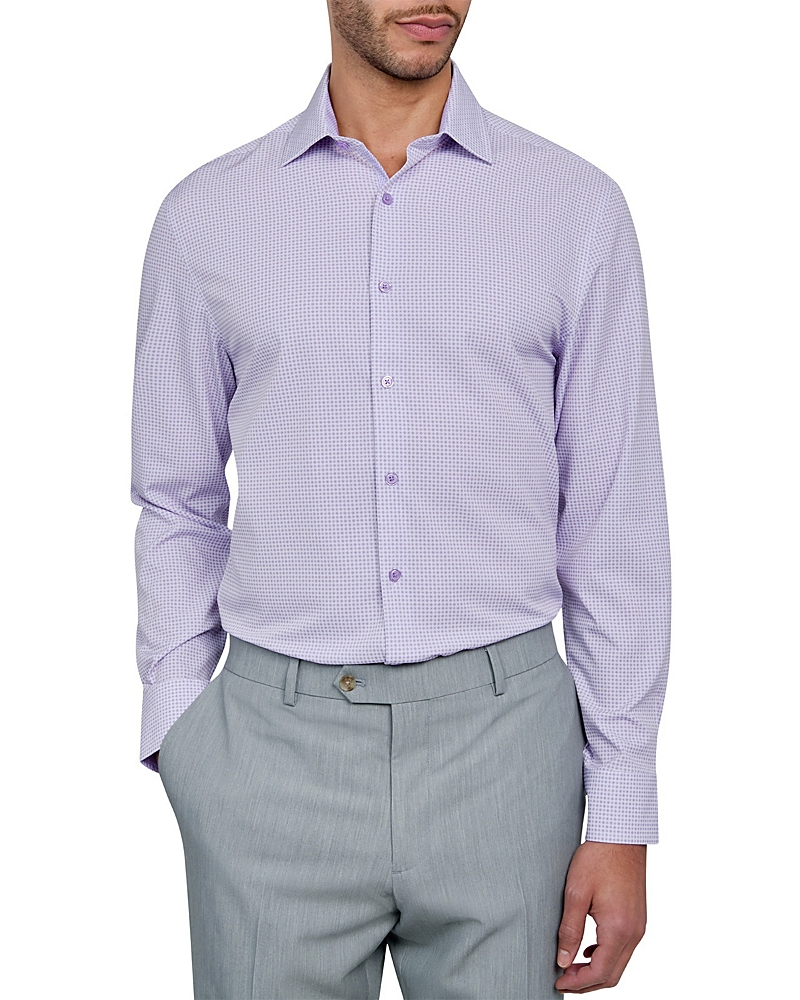 Wrk Slim Fit Flower Geo Performance Dress Shirt
