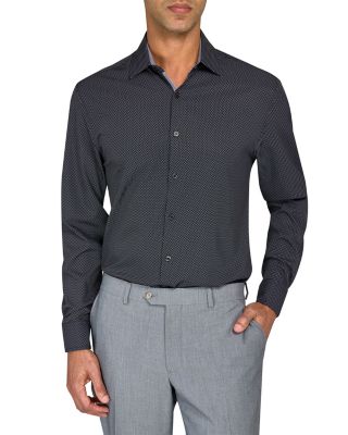 Slim Fit Dot Performance Dress Shirt