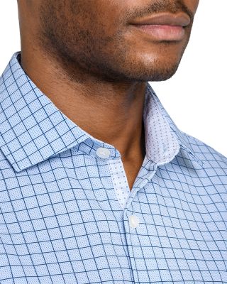 Slim Fit Check Performance Dress Shirt