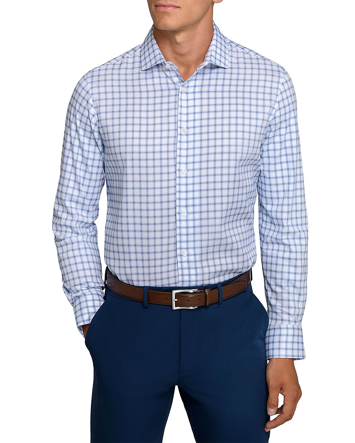 Wrk Slim Fit Check Reworked Dress Shirt