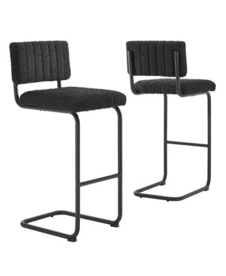Parity Boucle Bar Stools, Set of 2