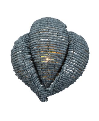  Anguilla1-Light Wood Beaded Wall Sconce