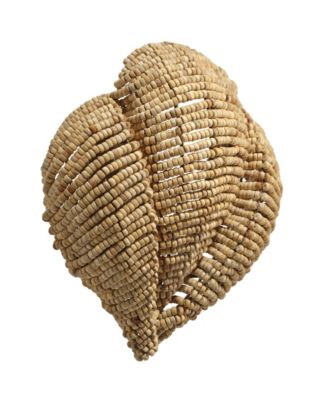  Anguilla1-Light Wood Beaded Wall Sconce