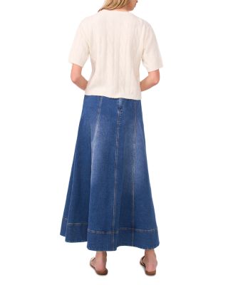 Short Sleeve Crewneck Cardigan