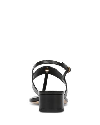 Women's Andie Leather Block Heel Thong Sandals