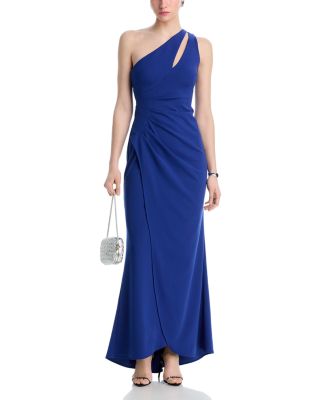 Cutout One Shoulder Gown - Exclusive