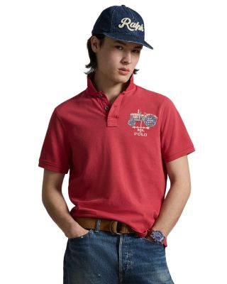 Classic Fit Tractor Appliqu&eacute;d Polo Shirt