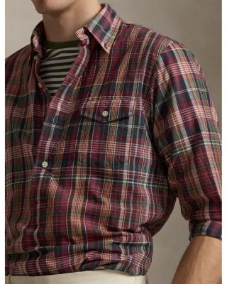 Classic Fit Madras Popover Shirt