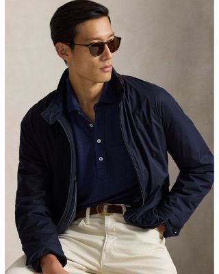 Standard Fit Linen Piqu&eacute; Polo Shirt