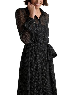 Silk Maxi Shirt Dress