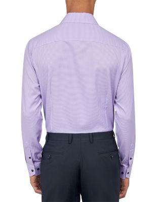Slim Fit Houdstooth Performance Dress Shirt