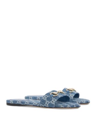 Women's Slide Sandals with Horsebit