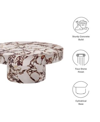 Alora Indoor - Outdoor Patio Concrete Round Coffee Table