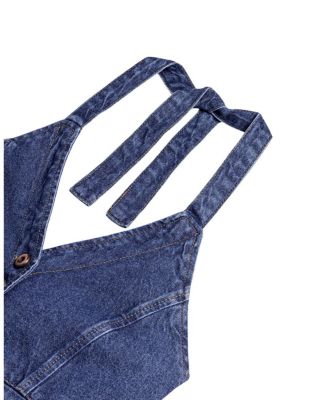 Halter Neck Denim Vest