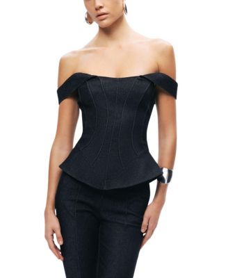  Off-Shoulder Sculpted Bustier