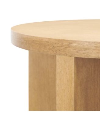 Silas Round Wood Side Table