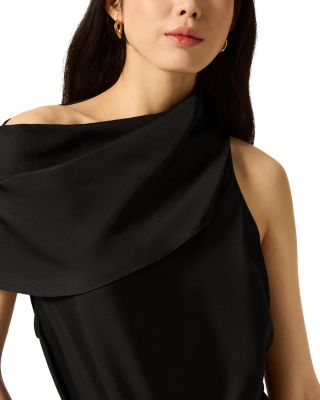 Silk Funnel Neck Top