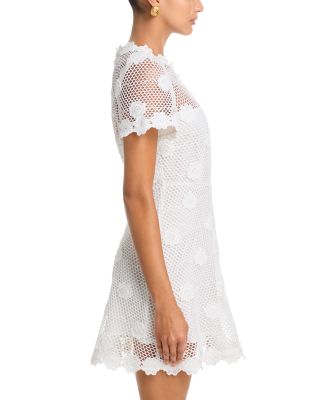 Embroidered Mesh Mini Dress - Exclusive