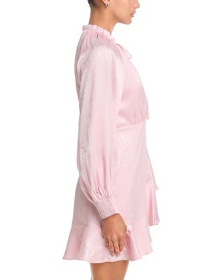 Ruffled Faux Wrap Dress - Exclusive