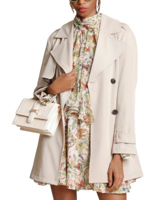 Drapey Mid Length Trench Jacket