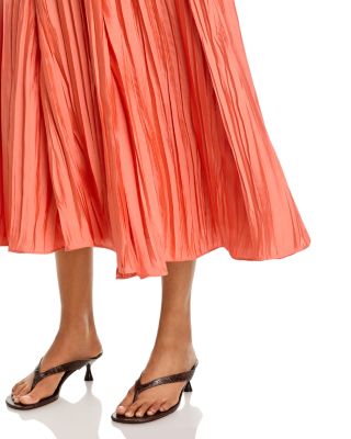 Crinkle Paneled Maxi Skirt - Exclusive