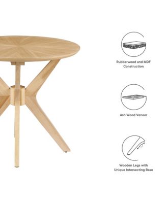 Crossroads 24&acirc;€ Round Wood Side Table