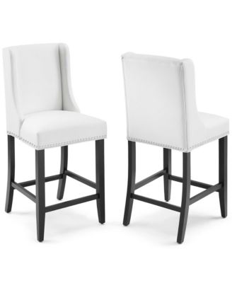 Baron Faux Leather Counter Stool, Set of 2