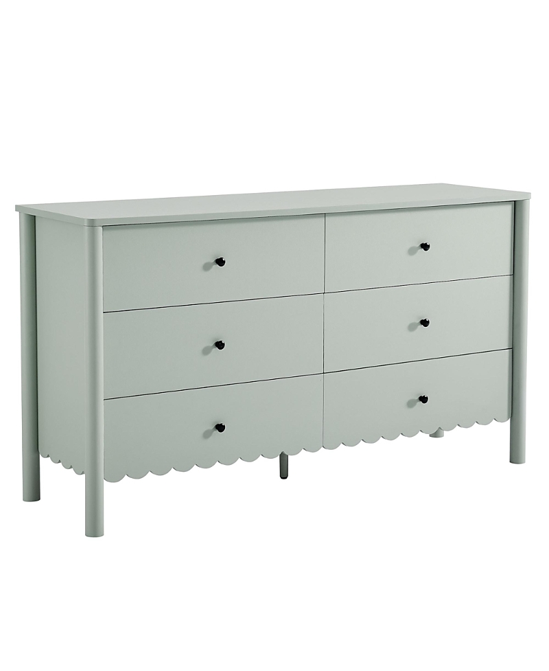Modway Emmeline Scalloped 6-Drawer Dresser