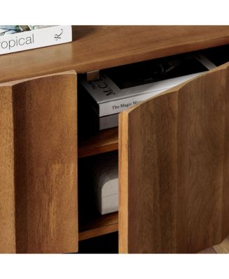 Sorren Scalloped 54" Wood TV Stand