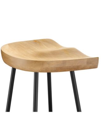 Concord Backless Wood Bar Stools, Set of 2