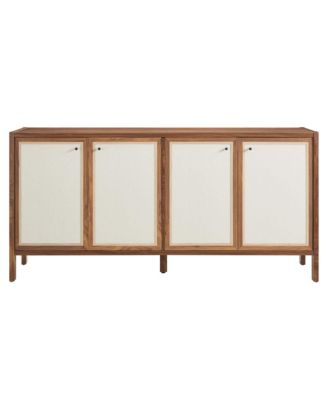 Capri 65" Wood Grain Sideboard Storage Cabinet