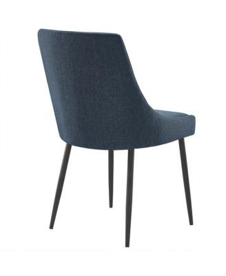 Viscount Upholstered Fabric Dining Chairs, Set of 2