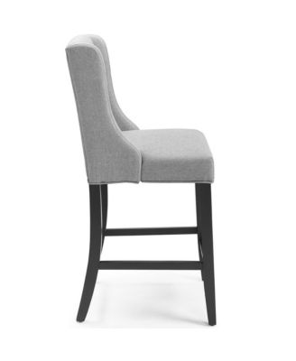  Baronet Upholstered Fabric Counter Bar Stool, Set of 2
