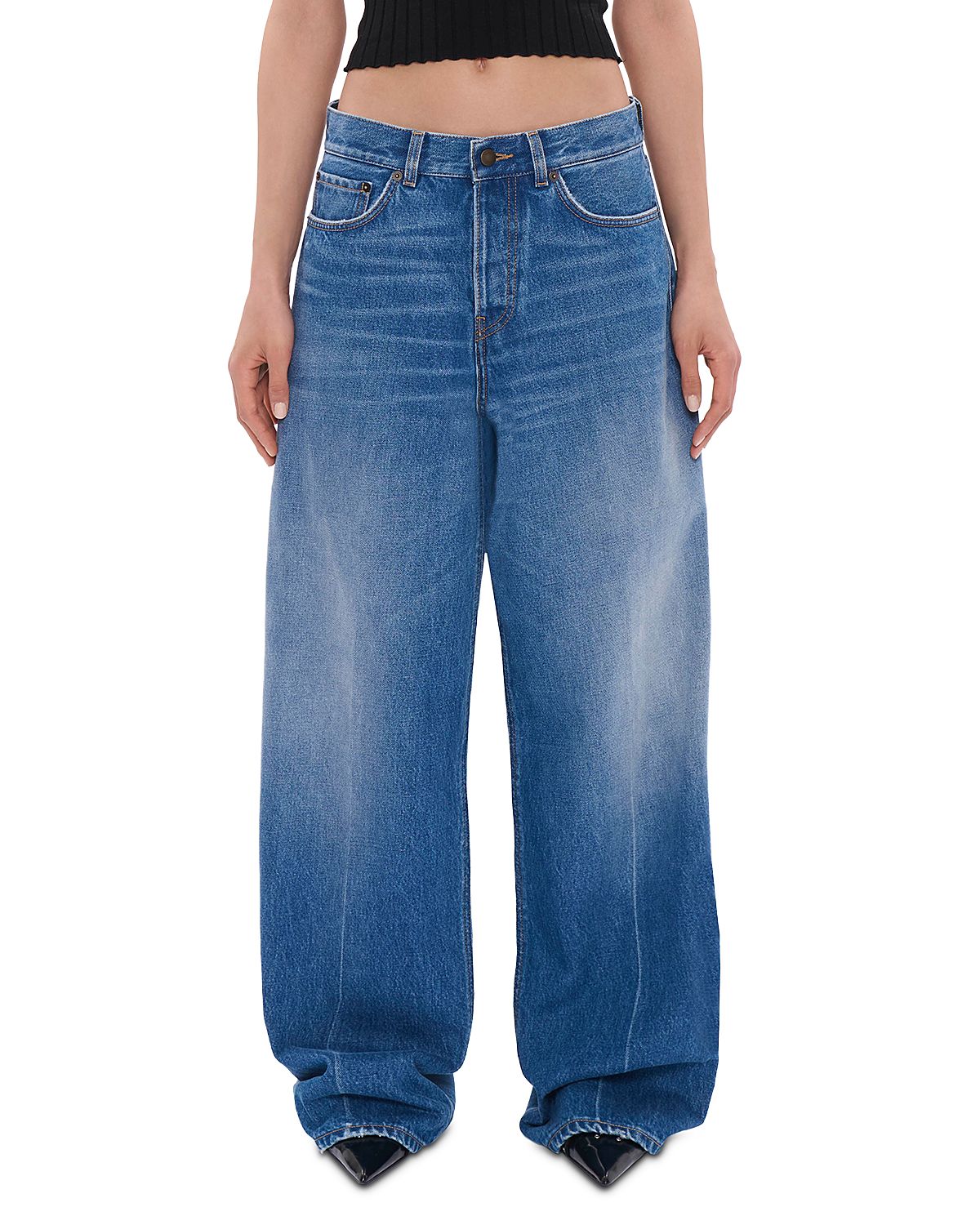 Haikure Bethany Mid Rise Wide Leg Jeans
