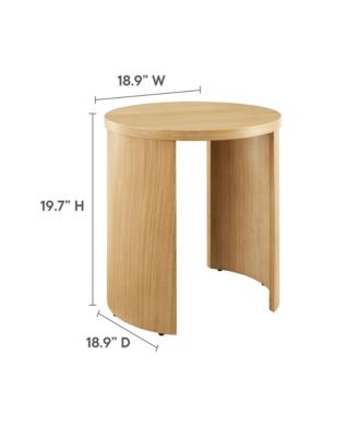 Aspect Round Wood End Table