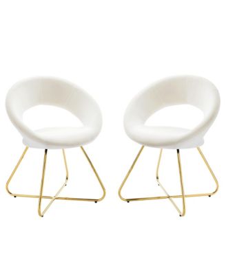 Nouvelle Performance Velvet Dining Chair, Set of 2