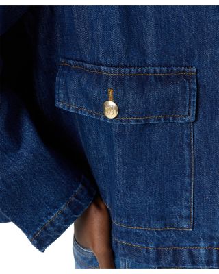 Taina Denim Buttoned Jacket