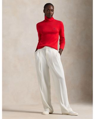 Cotton Blend Turtleneck
