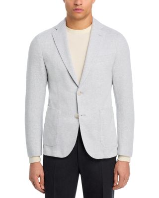 Hanry Jersey Herringbone Slim Fit Unstructured Sport Coat