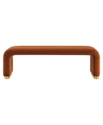 Koda Performance Velvet Waterfall Long Bench