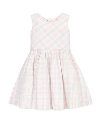 Girls' Organic Stretch Poplin Button Back Party Dress - Little Kid, Big Kid