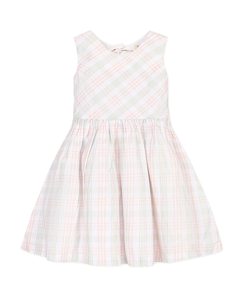 Hope & Henry Girls' Organic Stretch Poplin Button Back Party Dress - Little Kid, Big Kid