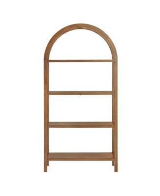 Vexley 72 Inch Large Arched Bookshelf