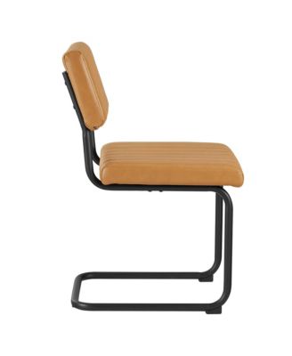  Parity Faux Leather Dining Side Chairs, Set of 2