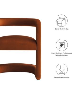  Winslow Performance Velvet Barrel Accent Chair