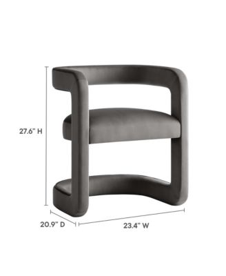  Winslow Performance Velvet Barrel Accent Chair