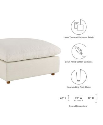 Commix Down Filled Overstuffed Ottoman