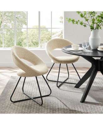  Nouvelle Upholstered Fabric Dining Chair, Set of 2