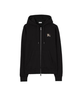  Check Knight Stamp Cotton Zip Hoodie