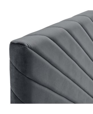 Modway Alyson Angular Channel Tufted Performance Velvet Headboard, Full/Queen